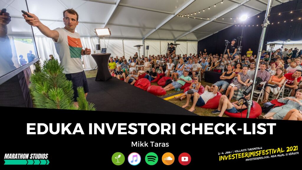 Eduka investori check-list: meeskonnast, infokanalite ja analüüsiprotsessini - Mikk Taras