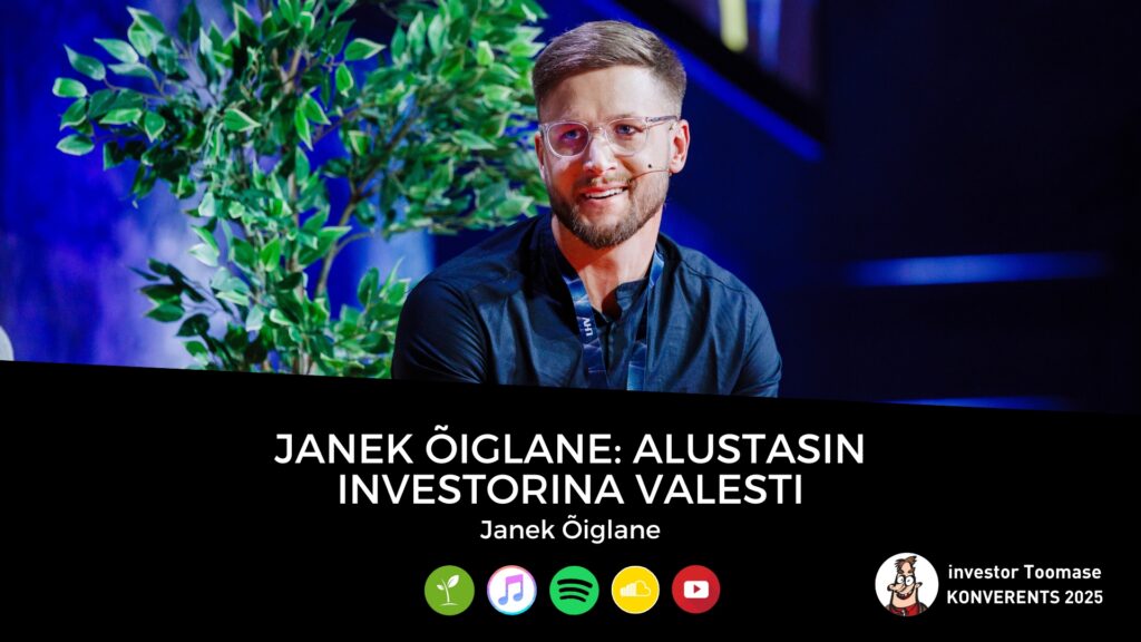Janek Õiglane: alustasin investorina valesti